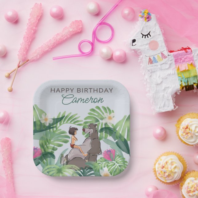 Assiettes En Carton Anniversaire du livre Jungle (Fête)