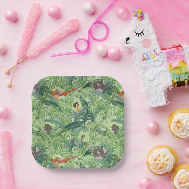 Assiettes En Carton Anniversaire du livre Jungle (Fête)