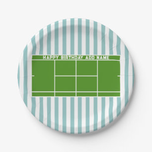 Assiettes En Carton Anniversaire du tennis