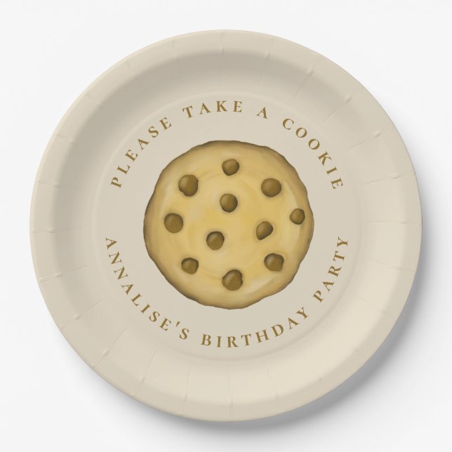 Assiettes En Carton Anniversaire Fête Mignonne S'Il Vous Plaît Prendre (Devant)