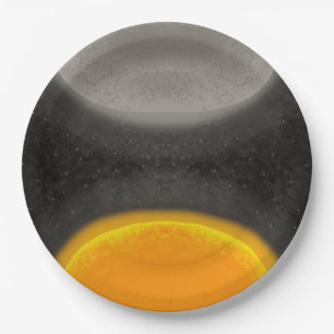 Assiettes En Carton Anniversaire Lune Astéroïde Soleil Galaxie