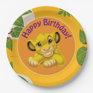 Assiettes En Carton Anniversaire Roi Lion
