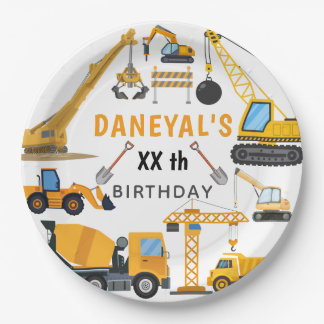 Assiettes En Carton Anniversaire Simple de Construction Moderne pour E