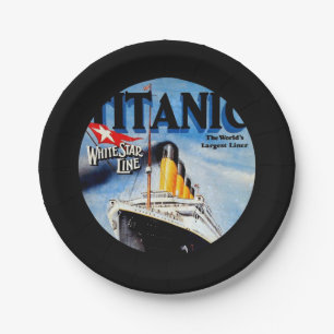 Assiettes En Carton Annonce voyage Titanic RMS