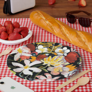 Assiettes En Carton Août Macke peinture, Tapis de fleurs