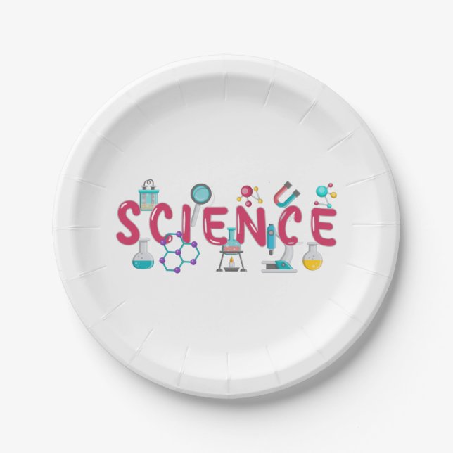Assiettes En Carton Appareil de laboratoire scientifique (Devant)