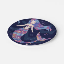 Aquarelle de sirène