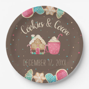 Assiettes En Carton Aquarelle Festive Christmas Cookie Exchange