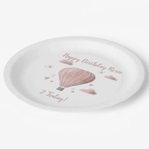 Assiettes En Carton Aquarelle jolie Chaud Air Balloon Papier de la par