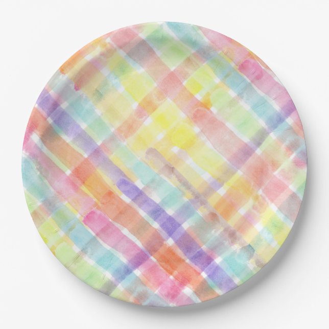 Assiettes En Carton Aquarelle transparente Motif par stockeman (Devant)