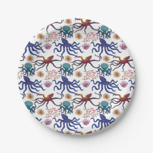 Assiettes En Carton Aquatic animals   ocean underwater life