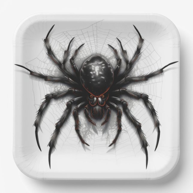 Assiettes en carton  Arachnophobia Paper Plate (Front)