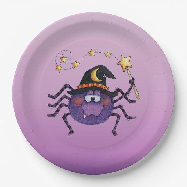Assiettes En Carton Araignée (Devant)