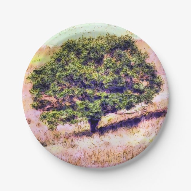 ASSIETTES EN CARTON ARBRES (Devant)