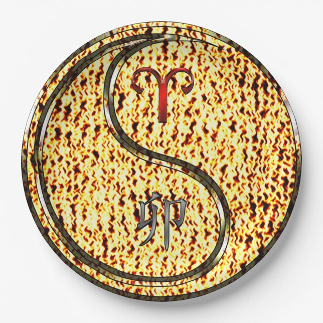 Assiettes En Carton Aries & Fire Rabbit (Devant)