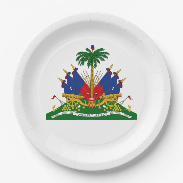 Assiettes En Carton Armoiries haïtiennes (Haïti) (Devant)