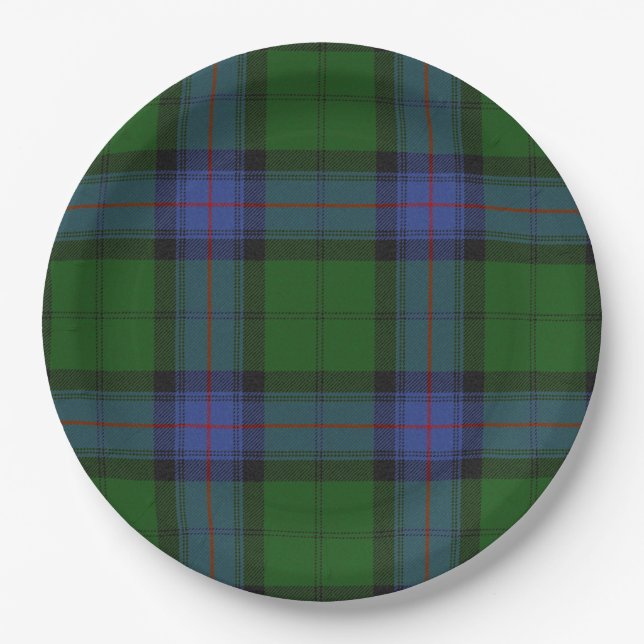 Assiettes En Carton Armstrong Clan Tartan Scottish Plaid Motif (Devant)