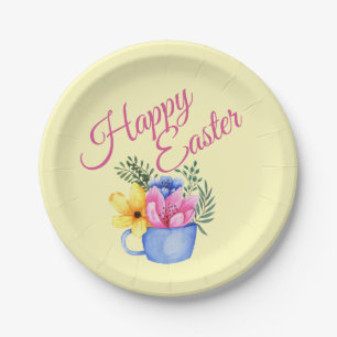 Assiettes En Carton Arrangement floral Pastel Spring
