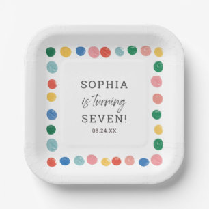 Assiettes En Carton Art Peinture Anniversaire de enfant