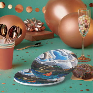 Assiettes En Carton Arthur Dove, Nuages et Eau