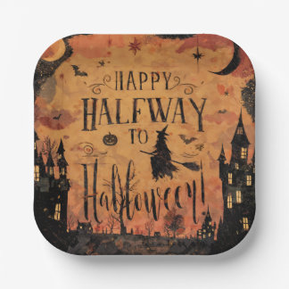 Assiettes En Carton Articles de fête à mi-chemin d'Halloween