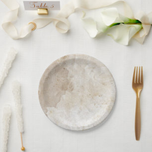 Assiettes En Carton Artist Studio Canvas Antique Parchemin Art Élégant