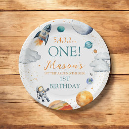 Assiettes En Carton Astronaut Jour de l'Anniversaire