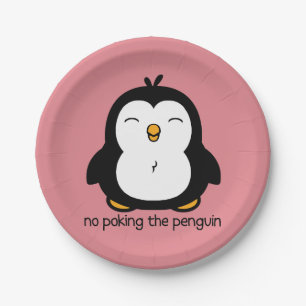 Assiettes En Carton Aucun pousser le pingouin