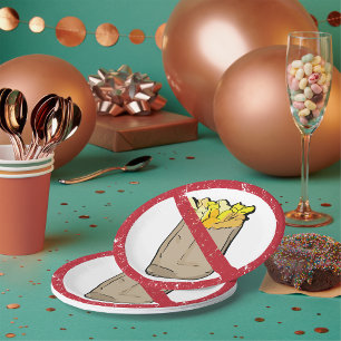 Assiettes En Carton Aucun signe Fries