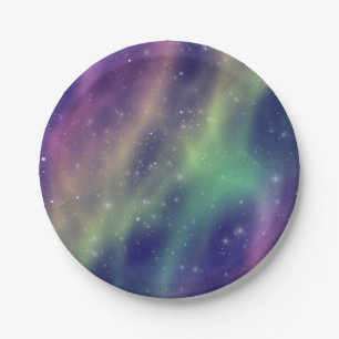 Assiettes En Carton aurore prismatique :