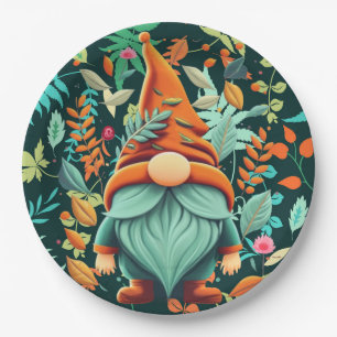 Assiettes En Carton Automne Gnome