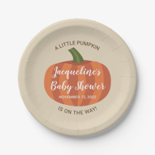 Assiettes En Carton Automne Un Baby shower Automne Un Peu Citrouille