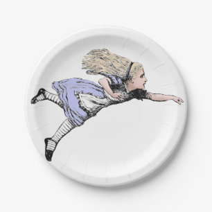 Assiettes En Carton Aventure de Alice au pays des merveilles volante T