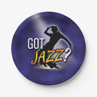 Assiettes En Carton 'Avez-vous du jazz ? '
