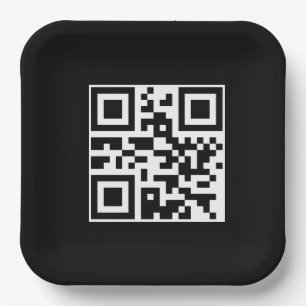 Assiettes En Carton Avoir un bon code QR de jour