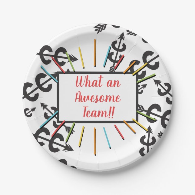 Assiettes En Carton Awesome plaque de papier cross-country (Devant)