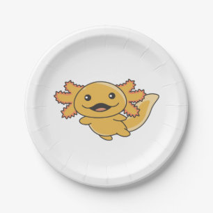 Assiettes En Carton Axolotl Différents Types D'Axolotls Doux Axolotl