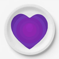 B&W Purple Hearts Beating