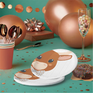 Assiettes En Carton Baby Boy Longhorn Burnt Orange Baby shower