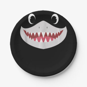 Assiettes En Carton Baby Shark Halloween