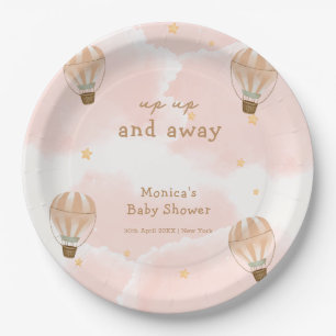 Assiettes En Carton Baby shower à bulle à air chaud neutre doux