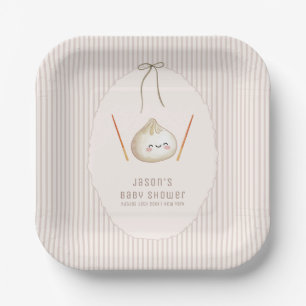Assiettes En Carton Baby Shower Adorable Moderne Boulette Asiatique