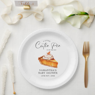 Assiettes En Carton Baby shower d'automne du Citrouille Cutie Pie