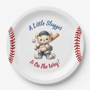 Assiettes En Carton Baby shower de baseball