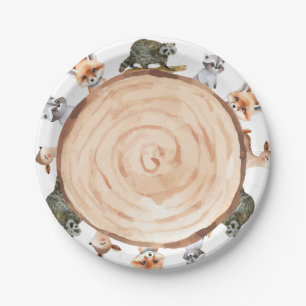 Assiettes En Carton Baby shower de bois C'est un garçon ! Un Anniversa