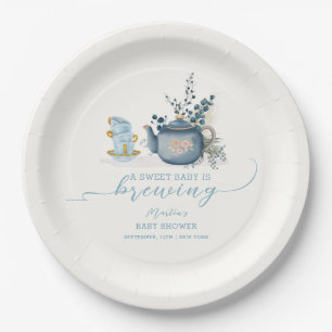 Assiettes En Carton Baby shower de brassage vintage Tea Party