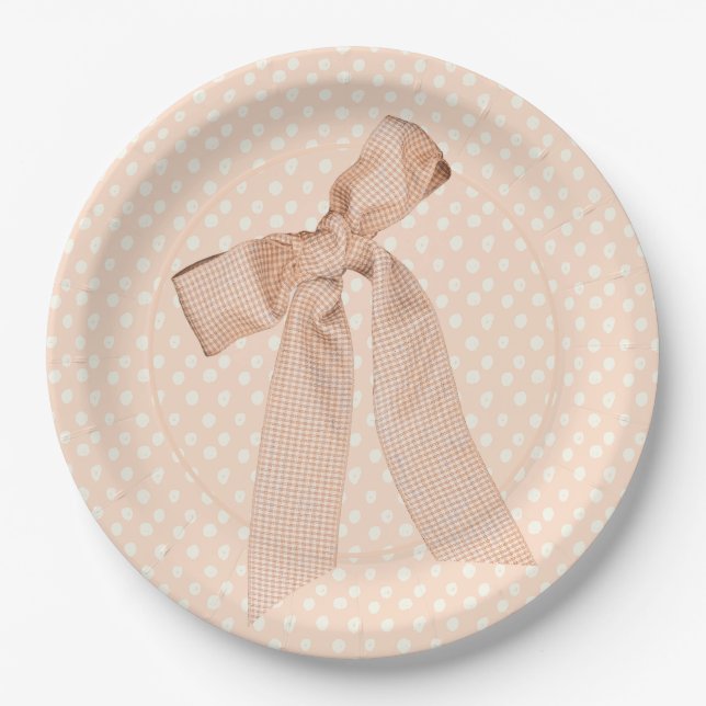 Assiettes En Carton Baby shower de cache de cache (Devant)