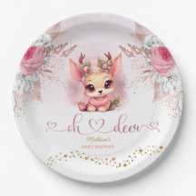 Baby shower de filles Woodland d'hiver