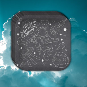 Assiettes En Carton Baby shower de l'explorateur petit espace du table