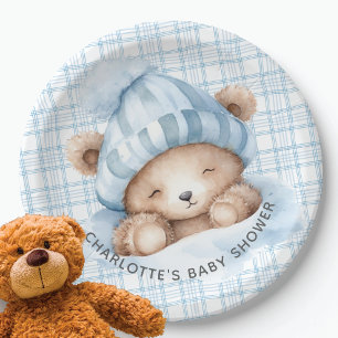 Assiettes En Carton Baby shower de l'ours de bascule